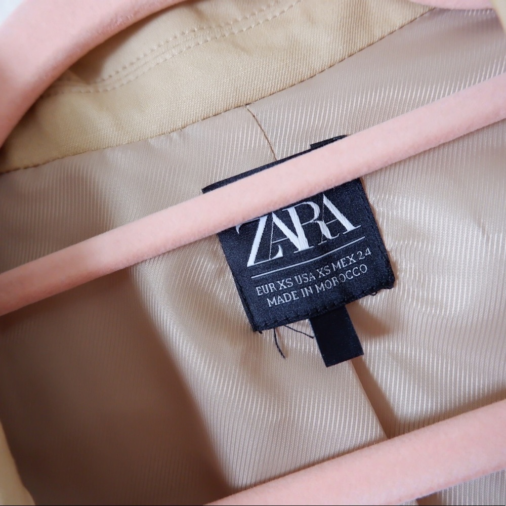 ZARA RUSTIC LINEN BLAZER - Picture 4 of 7